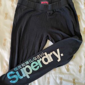 Navy Glitter Superdry Leggings
